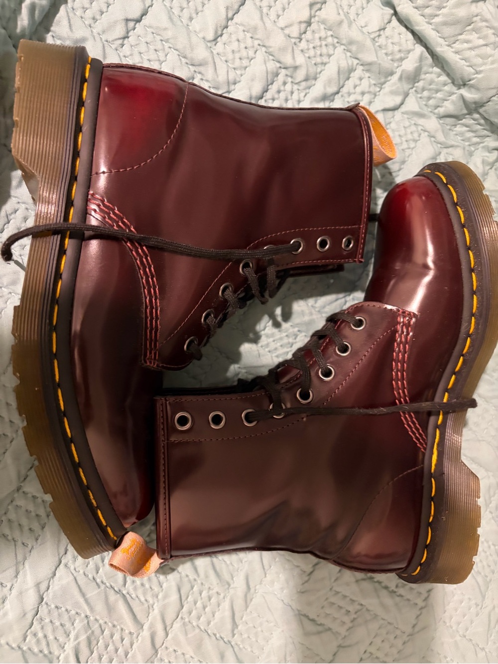 Women’s Cherry Red Dr Martens Boots